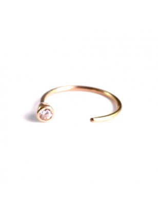 Noise Ring Earring Gold K14 2