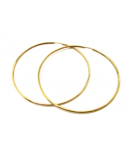 Earrings hoop gold K14 XXL
