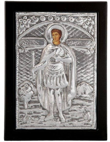 Silver icon 925° "Saint Fanourios"