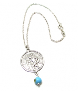 Car Amulet Silver 925° "saint Christopher"