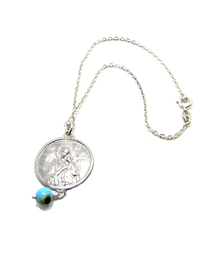 Car Amulet Silver 925° "saint Christopher"