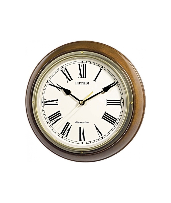 WALL CLOCK RHYTHM Wooden CMH723CR06