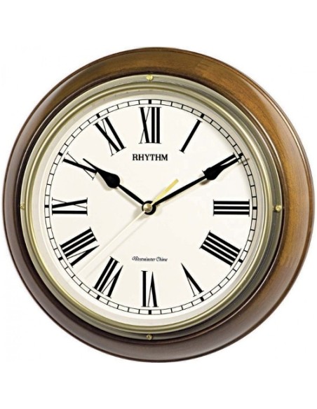 WALL CLOCK RHYTHM Wooden CMH723CR06