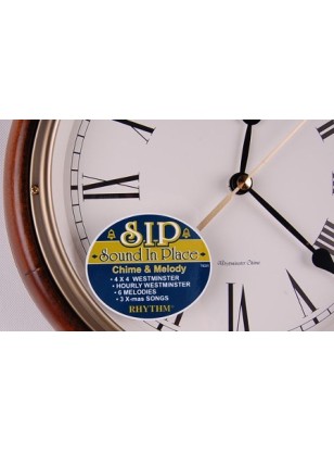 WALL CLOCK RHYTHM Wooden CMH723CR06 2
