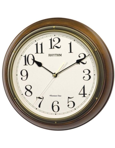 WALL CLOCK RHYTHM Wooden CMH723CR06