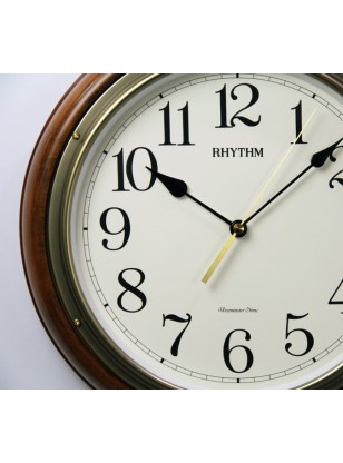 WALL CLOCK RHYTHM Wooden CMH723CR06 2