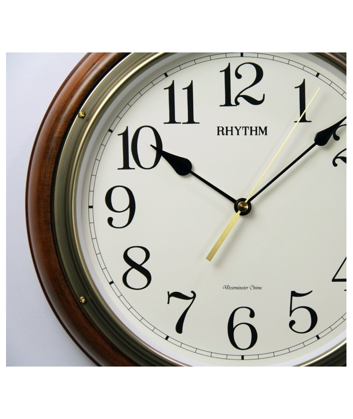 WALL CLOCK RHYTHM Wooden CMH723CR06