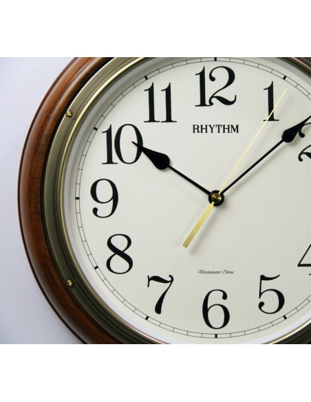WALL CLOCK RHYTHM Wooden CMH723CR06
