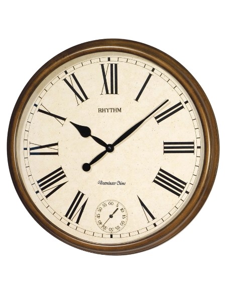 WALL CLOCK RHYTHM Wooden CMH723CR06