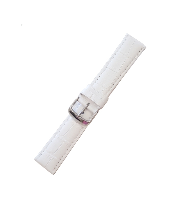 Leather Strap White crocodile