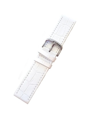 Leather Strap White crocodile 2