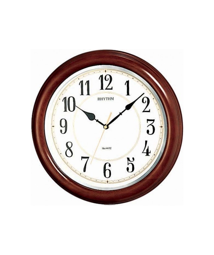 WALL CLOCK RHYTHM Wooden CMG911NR06