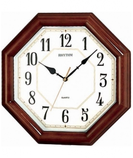 WALL CLOCK RHYTHM Wooden CMG912NR06
