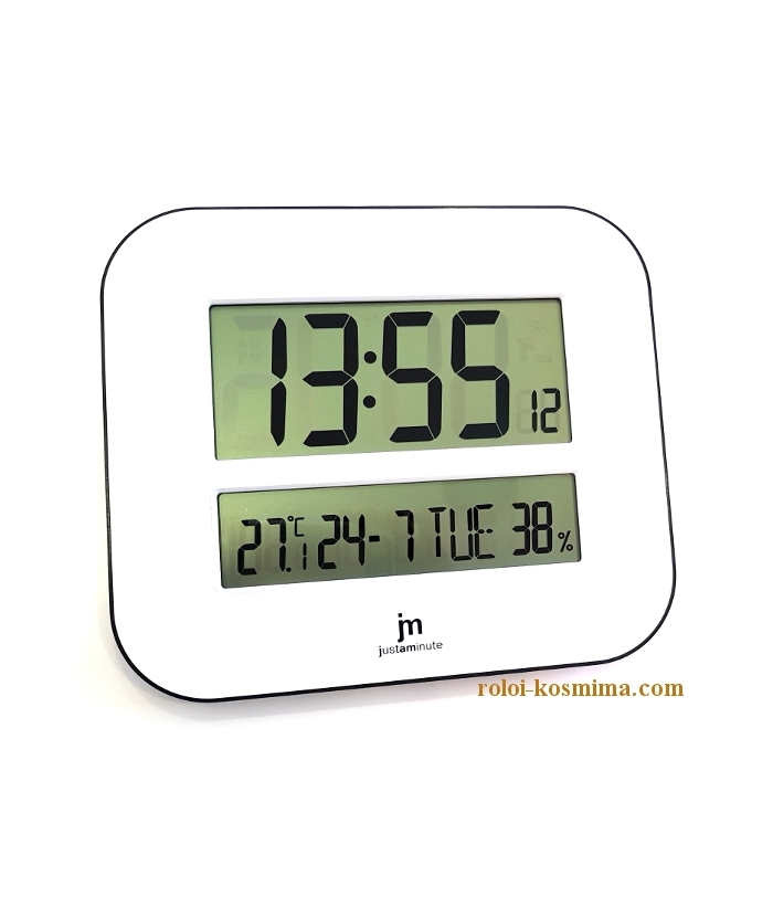 WALL CLOCK JM Digital Radio-controlled