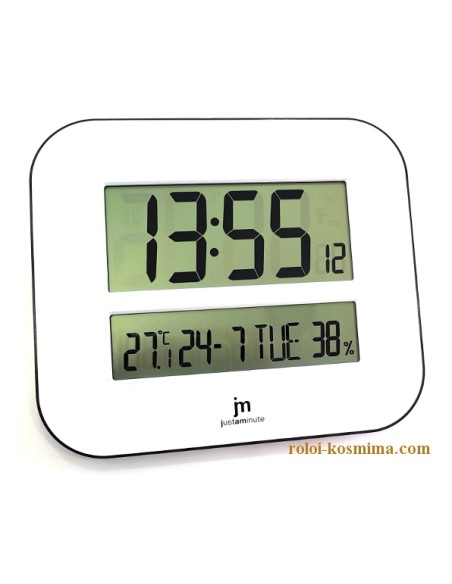 WALL CLOCK JM Digital Radio-controlled