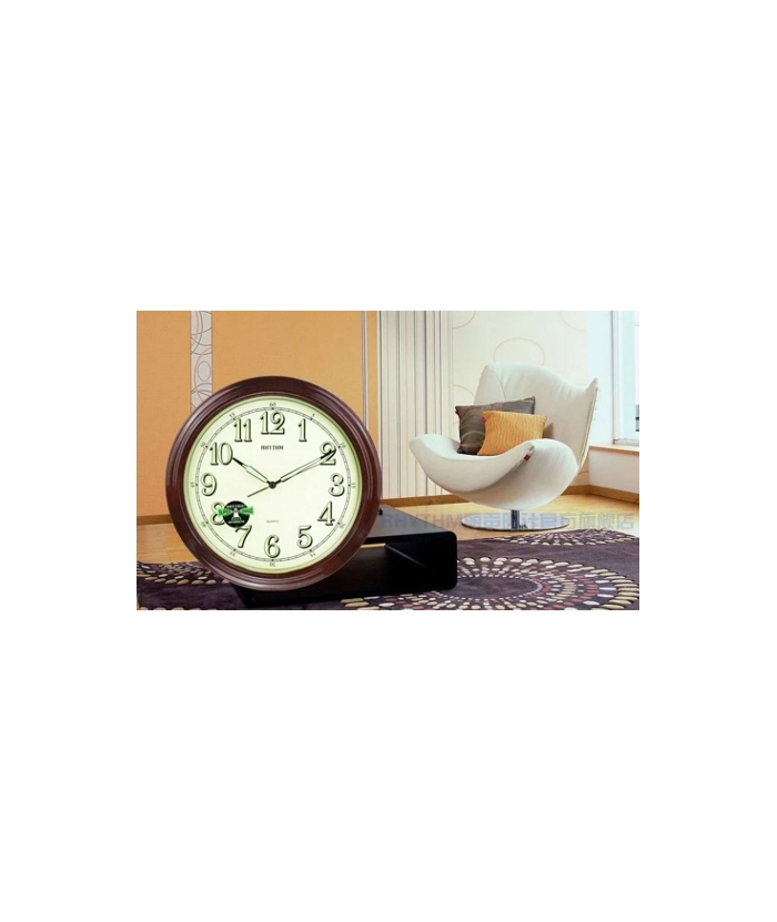 WALL CLOCK RHYTHM CMG713NR06 Plastic