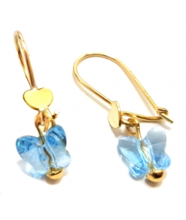 Earrings children Gold "Butterflies"