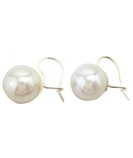 Earrings Silver "Pearl 14mm"