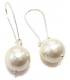 Earrings Silver Hanging "Pearl 14mm"