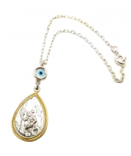 Car Amulet Silver 925° "Saint Christopher"