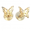 Earrings gold K14 "Butterflies"