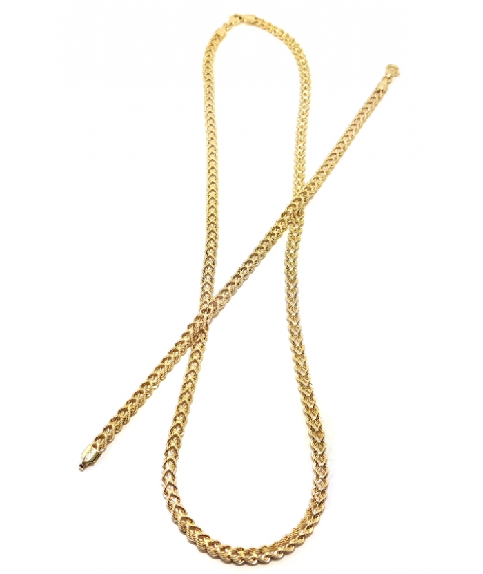 Necklace Gold K14 "Hearts"