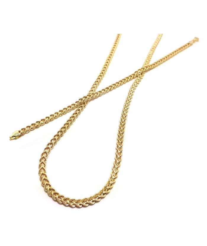Necklace Gold K14 "Hearts"