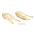 Σκουλαρίκια Χρυσά Ear-climber "Φτερά Αγγέλου"