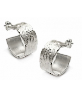 Earrings hoop Silver Blur