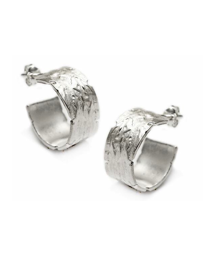 Earrings hoop Silver Blur
