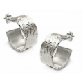 Earrings hoop Silver Blur