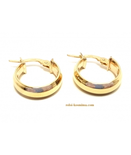 Earrings hoop gold K14 2