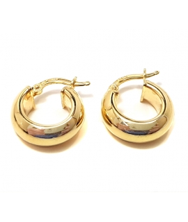 Earrings hoop gold K14 2