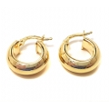 Earrings hoop gold K14