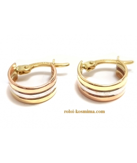 Earrings hoop gold K14 2