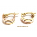 Earrings hoop gold K14