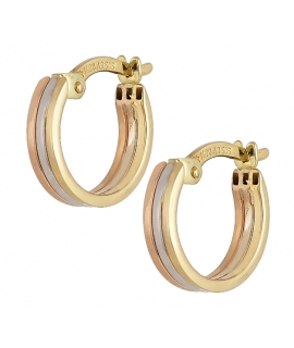 Earrings hoop gold K14
