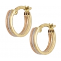 Earrings hoop gold K14