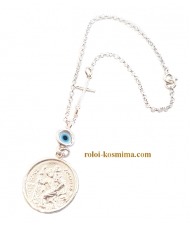 Car Amulet Silver 925° "Saint Christopher" 2