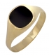 Ring Man's gold K14 with Onyx