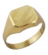 Δαχτυλίδι Ανδρικό Χρυσό Κ14 με πλάκα χάραξης