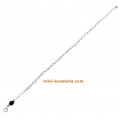 Bracelet anklet with ball onyx