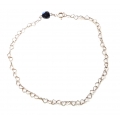 Bracelet anklet with ball onyx