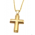 Cross Baptism gold K14