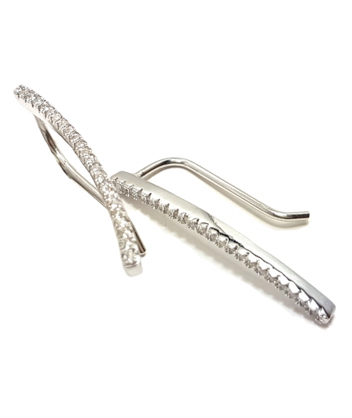 Σκουλαρίκια Ασημένια "Σειρέ" type ear-climber