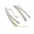 Σκουλαρίκια Ασημένια "Βέλος" type ear-climber