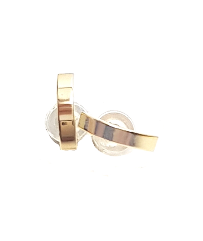 Earrings gold K14 "Half hoop"