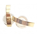Earrings gold K14 "Half hoop"