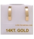 Earrings gold K14 "Half hoop"