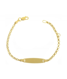 Child name Bracelet Gold 
